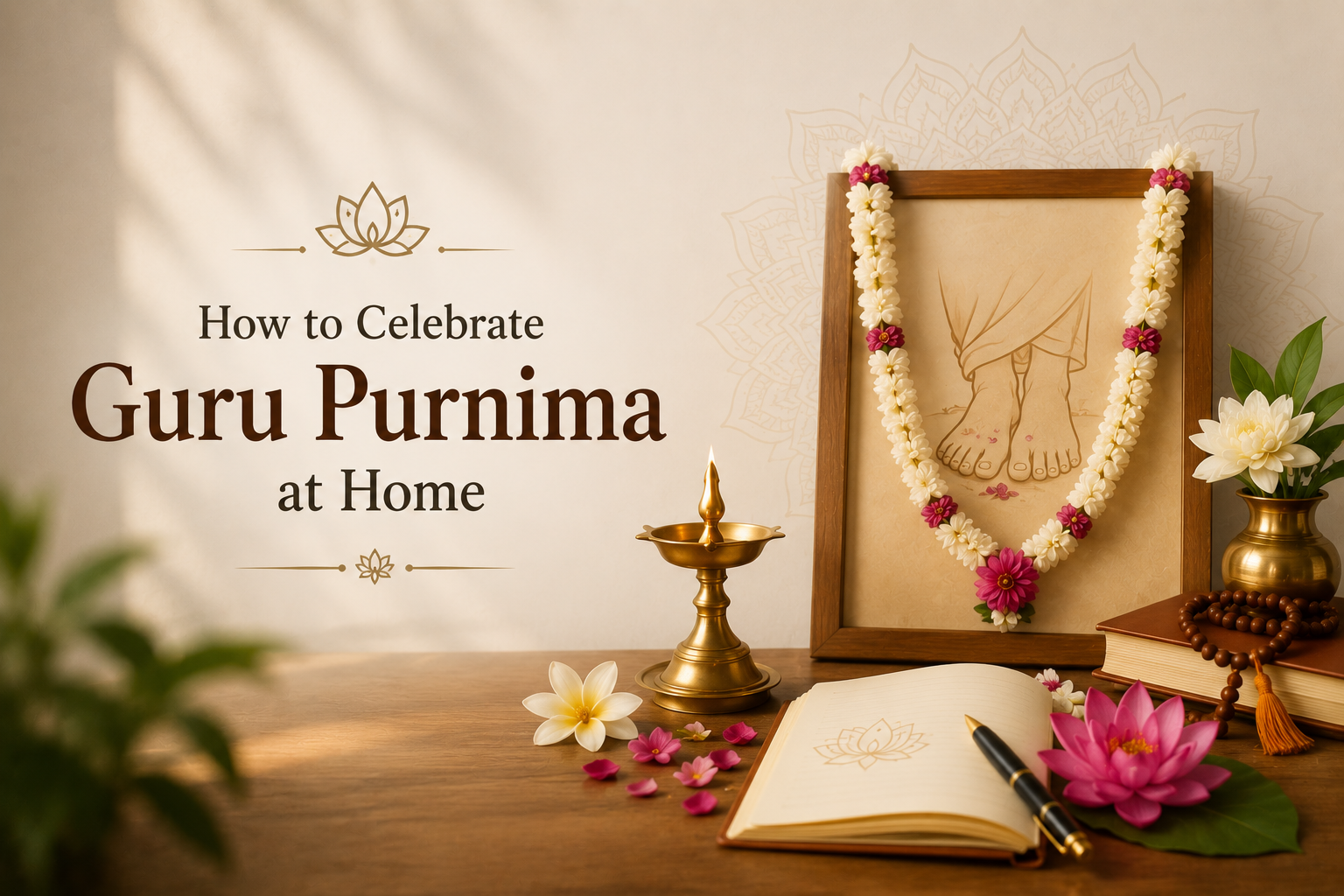 How to Celebrate Guru Poornima at Home