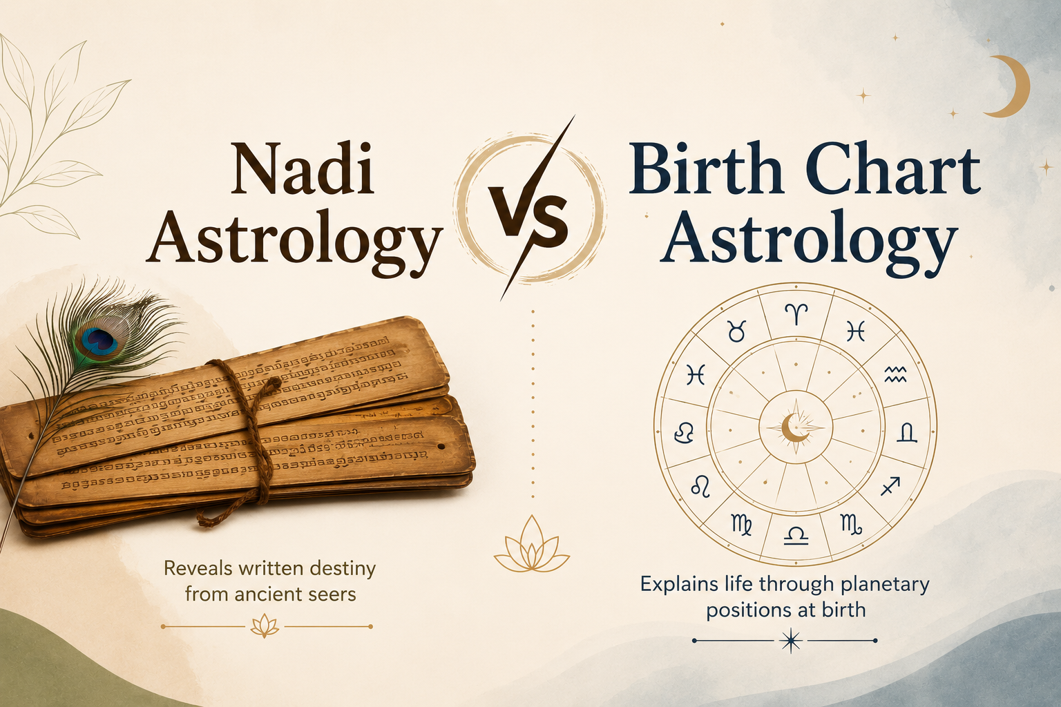 Nadi Astrology vs Birth Chart Astrology