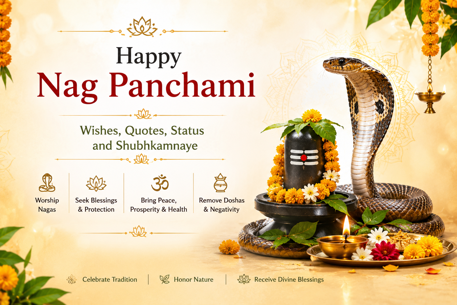 Happy Nag Panchami Wishes, Quotes, Status and Shubhkamnaye