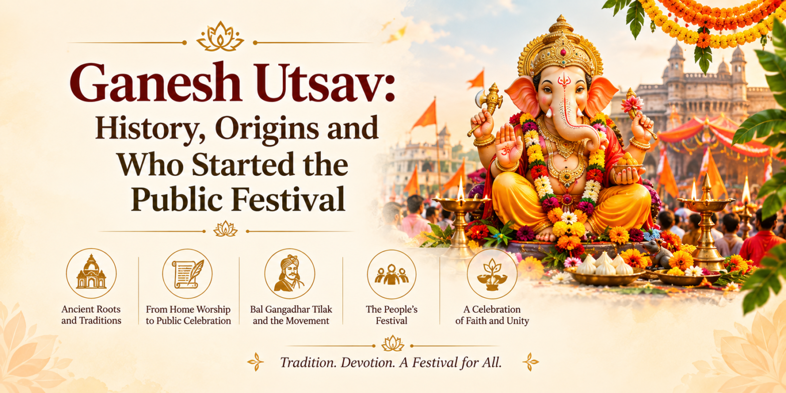 Ganesh Utsav History, Origins and Who Started the Public Festival