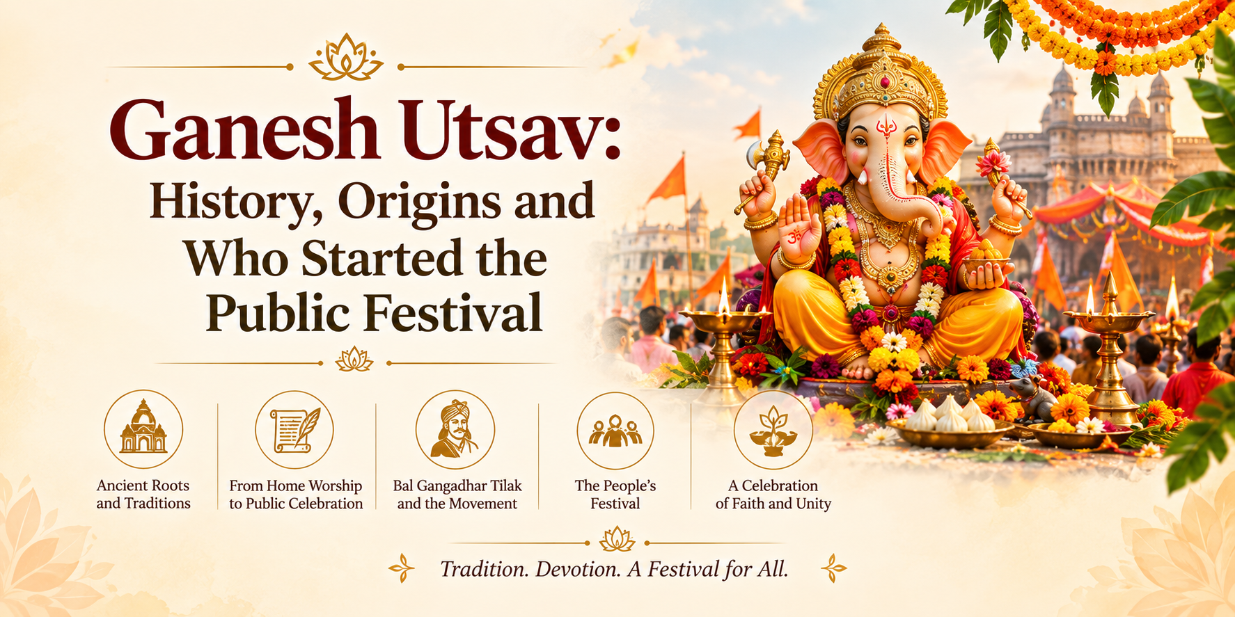 Ganesh Utsav History, Origins and Who Started the Public Festival