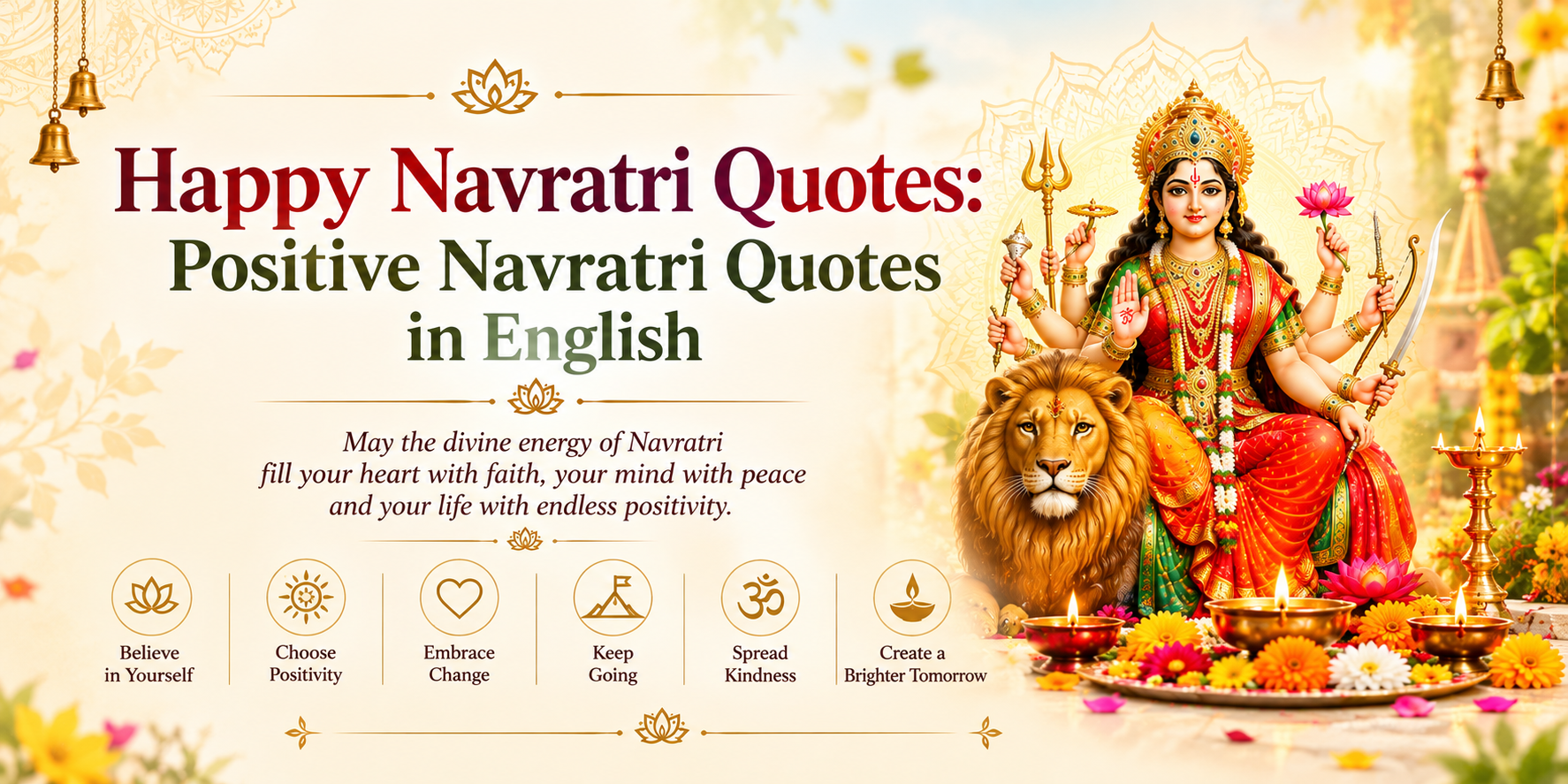 Happy Navratri Quotes Positive Navratri Quotes in English