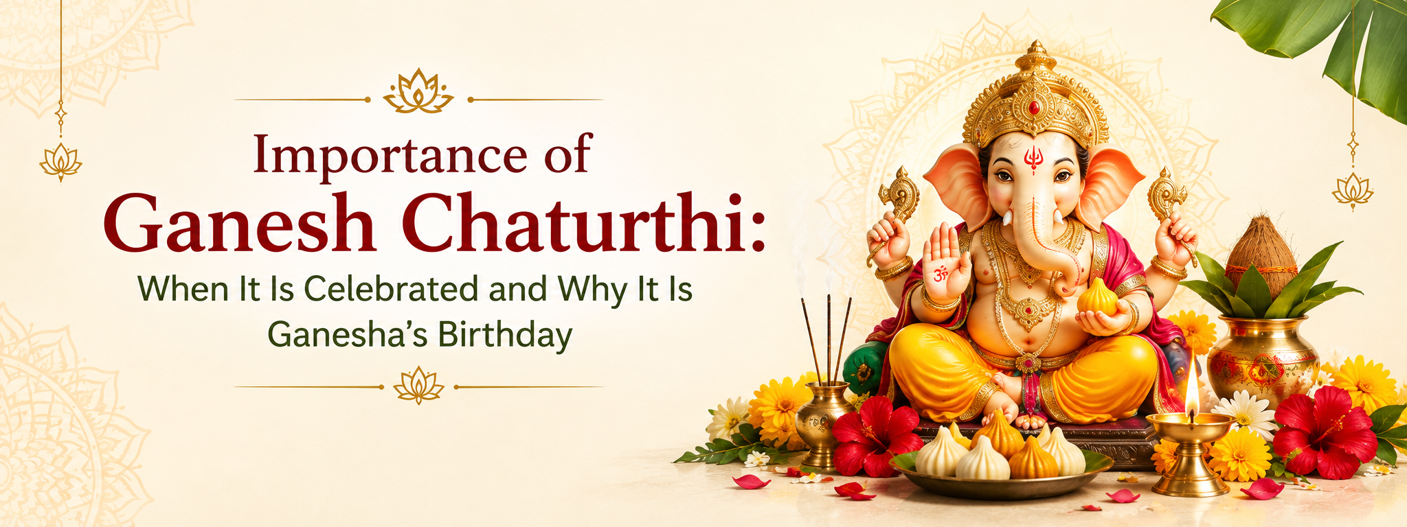 Importance of Ganesh Chaturthi When It Is Celebrated and Why It Is Ganesha's Birthday