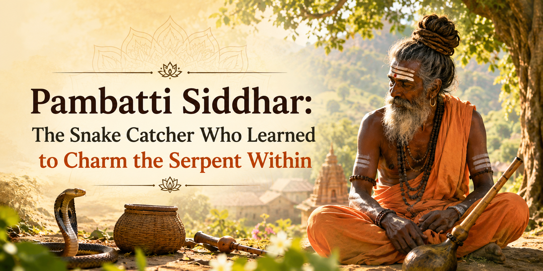 Pambatti Siddhar, the snake charmer saint, one of the celebrated eighteen Siddhars of Tamil Nadu.