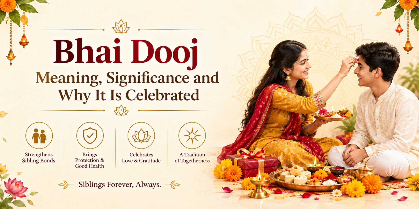 Bhai Dooj - Meaning, Significance and Why It Is Celebrated