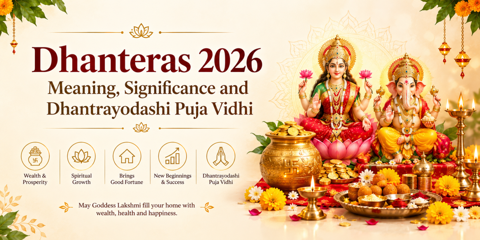 Dhanteras 2026 - Meaning, Significance and Dhantrayodashi Puja Vidhi