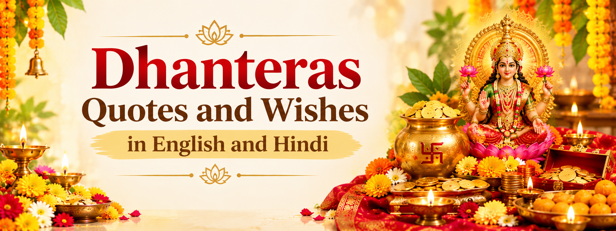 Dhanteras Quotes and Wishes in English and Hindi
