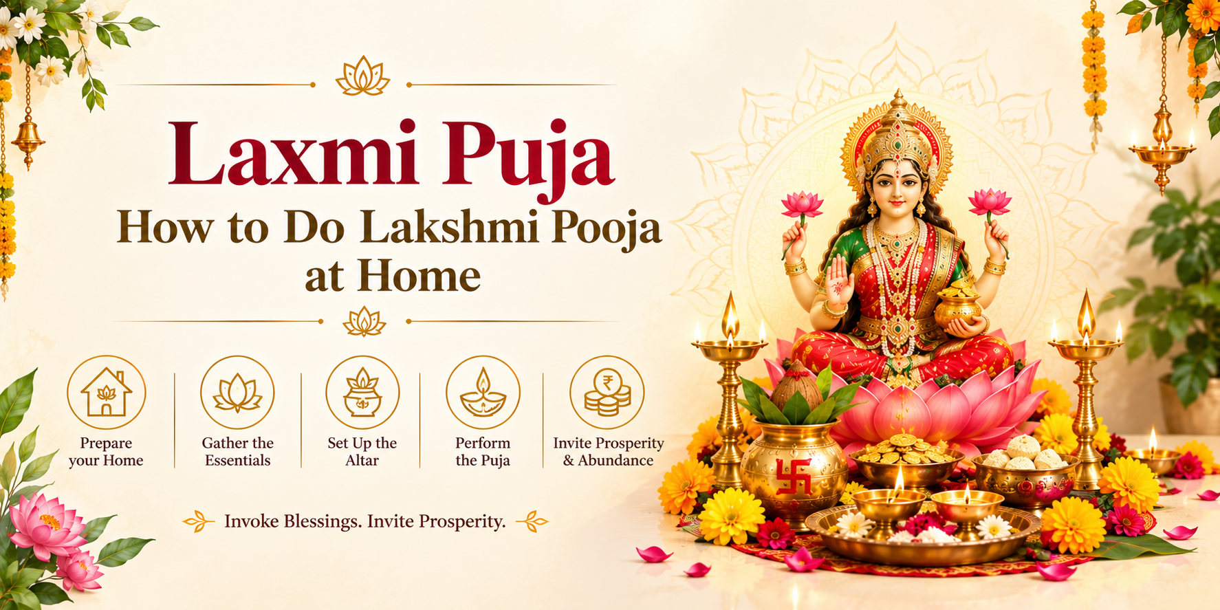 Laxmi Puja - How to Do Lakshmi Pooja at Home