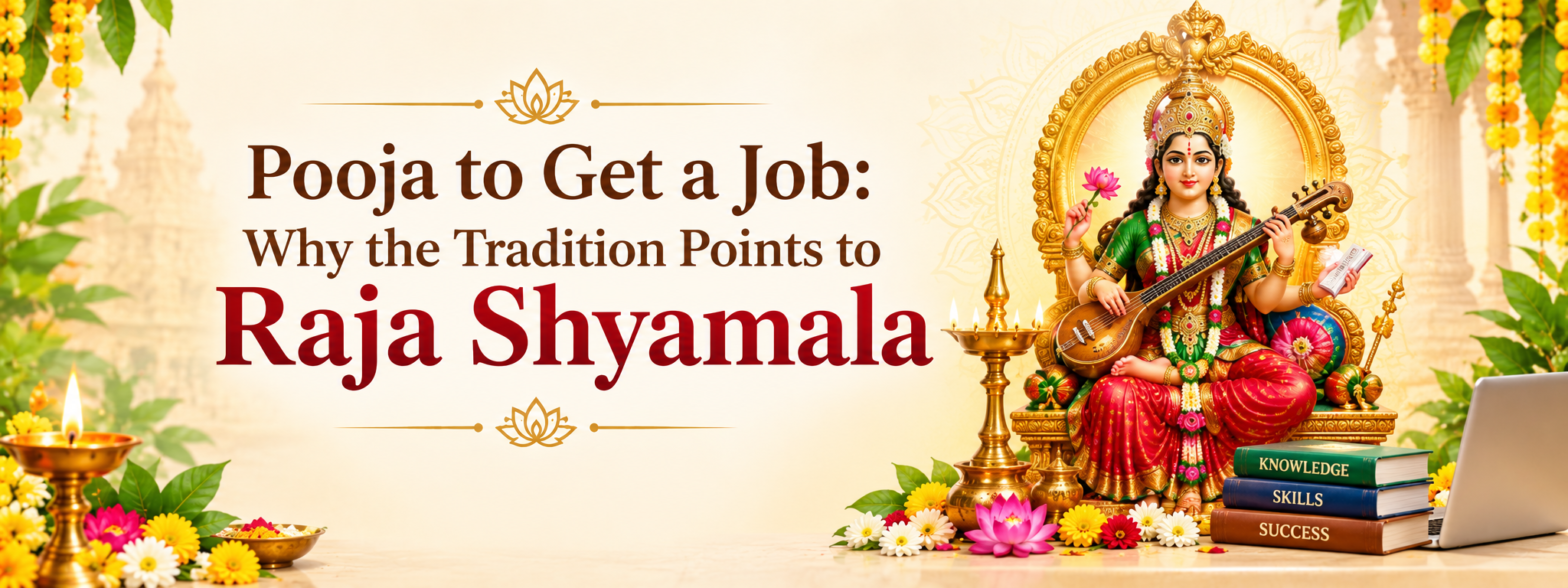Pooja to Get a Job Why the Tradition Points to Raja Shyamala